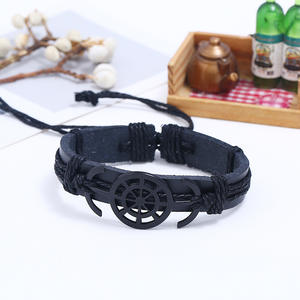 Anker Armband für Männer Ruder Ethnische dünne Marine String Braslet Handmade verstellbare Beach Surfing Nautical Armband - Product Image 3