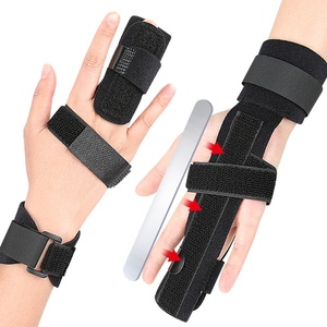 Vollständige Triggerfinger-Schiene <span class=keywords><strong>Hand</strong></span>- und Handgelenkstütze Verstellbare Verriegelung Geradehalter Behandlungsschiene - Product Image 6