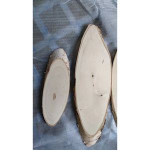 Kit d'artisanat en bois de bouleau naturel Amzcraft, cercles ovales en écorce de bouleau, peinture sur bois, décorations DIY, plaques, artisanat de Noël, mariage - Product Image 6