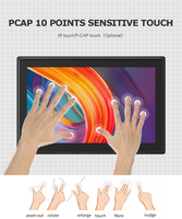 Moniteur d'affichage tactile extérieur mural EKAA 27" 43" 47" 55" 65" 75" 86" 110"