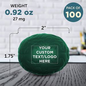 Custom PU Brain <b>Squeeze</b> <b>Balls</b> for 5 to 7 Years Personalized Bulk Pack Stress Relief for Your Desk - Product Image 4