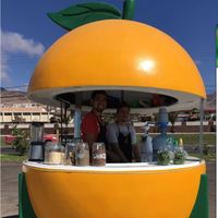 Camion mobile de nourriture de kiosque de fruit de chariot de vente de nourriture de rue d'OEM à vendre