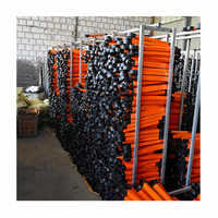 Échelle télescopique en acier au carbone, robuste, portable, vente en gros, OEM, logo personnalisé, emballage carton, directement de l'usine