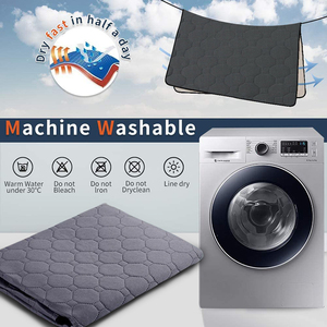 Extra Absorbant 5 Couches Matelassé Imperméable Chien Pipi Potty Pads Lavable Réutilisable Chiot M Incontinence Formation Pet Déchets Élimination - Product Image 6