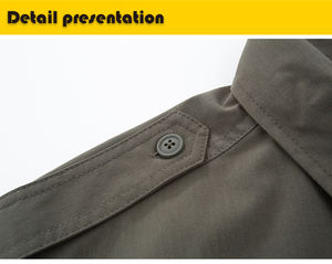 เสื้อยุทธวิธีผู้ชายทรงเข้ารูป ระบายอากาศ แห้งเร็ว สำหรับฤดูใบไม้ร่วง ผลิตจากโพลีเอสเตอร์ 100% เหมาะสำหรับกิจกรรมกลางแจ้ง ล่าสัตว์ และการทำงาน วัยรุ่น - Product Image 5