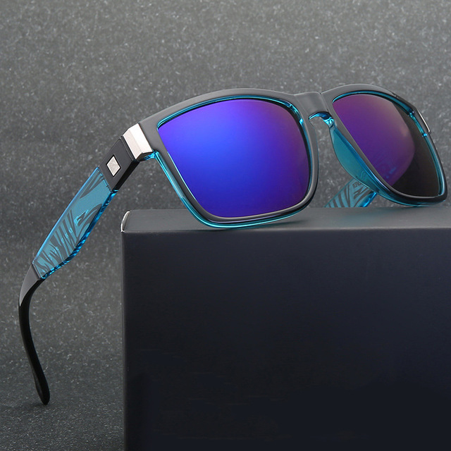 QS Unisex Fashion Square Sunglasses with UV400 Protection PC Lenses for Outdoor Activities