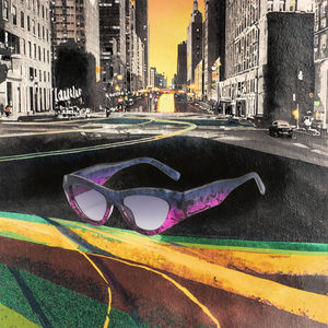 Boch XY5707 Lunettes de soleil UV400 en <span class=keywords><strong>PC</strong></span>, monture épaisse et large, design œil-de-chat rétro exagéré, style punk, cool, hip-hop, <span class=keywords><strong>futuriste</strong></span> - Product Image 3