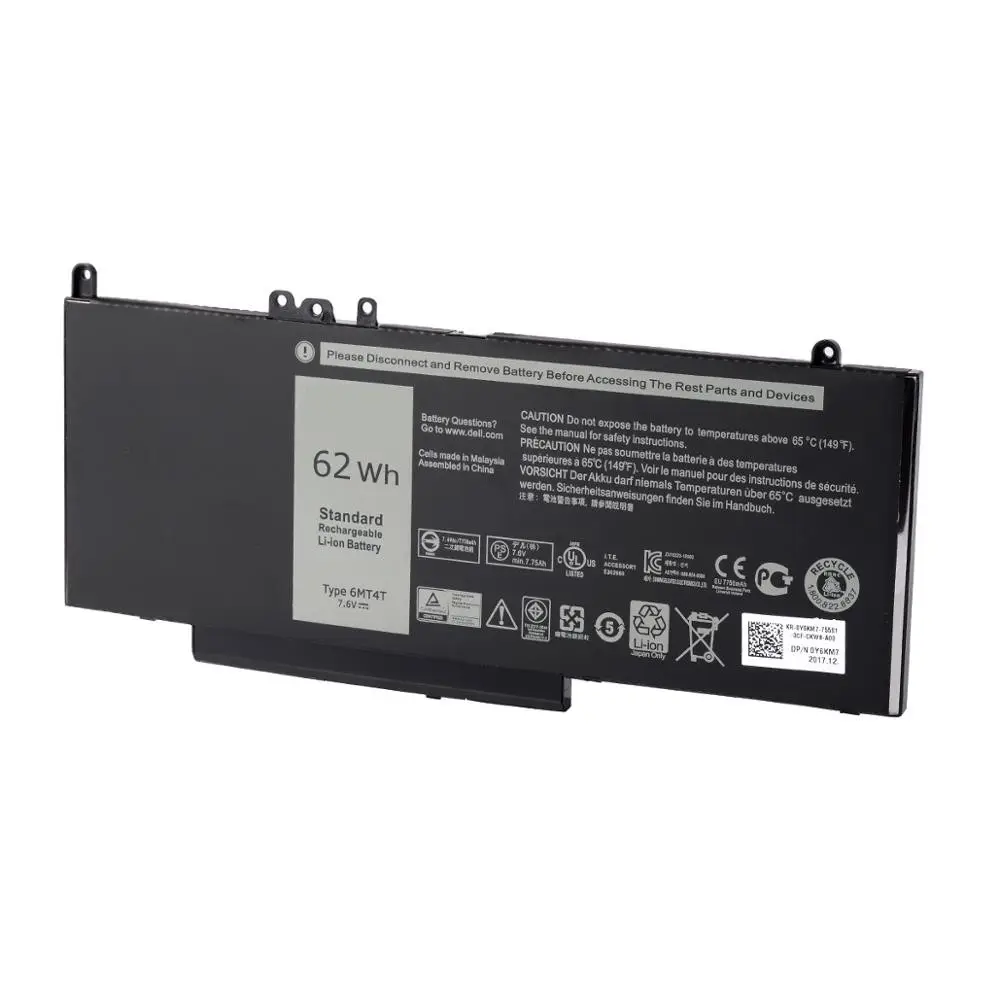 Bateria do portátil 6MT4T para DELL Latitude 14 E5470 E5450 E5550 E3550 E5000 E5470 bateria recarregável do caderno