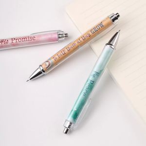 X1212 Wholesale Custom Diy Paper Insertable <b>Pens</b> Transparent Clear Tube Plastic <b>Retractable</b> Ballpoint Picture Insert <b>Pens</b> - Product Image 1