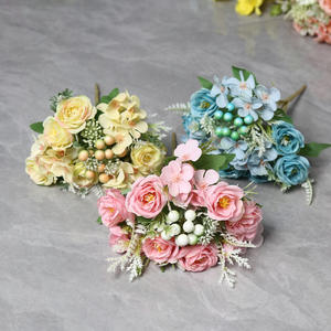 ดอกไม้ประดิษฐ์ MY-Berry <span class=keywords><strong>Princess</strong></span> Rose ดอกไม้ปลอม ตกแต่งบ้าน โรงงานขายส่ง ผ้าไหม จัดดอกไม้งานแต่ง - Product Image 4