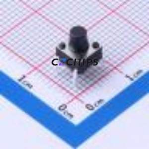 HX TS667CJ 250gf 009 Tactile Switch Through hole-4P,6x6mm Switch Single Pole Single Throw Round Button 2.5N Through Hole - Product Image 1