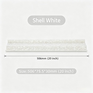 Luxury Style Shell Pink Acrylic U-Shaped Straight Edge Portable Durable Mahjong Rulers for Professional Modern American Club - Product Image 4