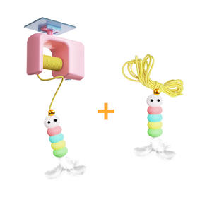 Juguete Eléctrico para Mascotas, Varita de Plumas Colgante, Juguete de Plumas para Gatos y Perros, Suministros para Mascotas, Estilo de Dibujos Animados, para el Autoentretenimiento - Product Image 3
