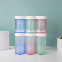 Bouteilles à large ouverture translucides givrées de 150 ml et 180 ml, contenants pour vitamines gommeuses, compléments alimentaires, avec bouchon à sécurité enfant