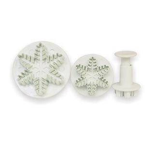 Plastica 3 pezzi 3d natale antiaderente tenuto in mano fondente stantuffo goffratura fiocchi <span class=keywords><strong>di</strong></span> <span class=keywords><strong>neve</strong></span> <span class=keywords><strong>tagliabiscotti</strong></span> - Product Image 2