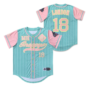Camiseta de Béisbol Retro Personalizada con Diseño Clásico a Rayas, Opción de Talla Grande, Impresión por Transferencia de Calor, Ropa Deportiva de Spandex/Poliéster - Product Image 2