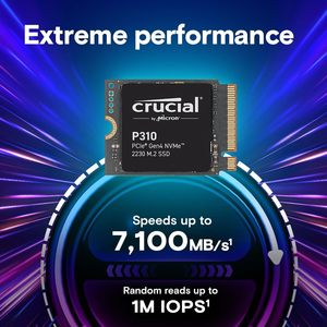New P310 M.2 2230 <b>2TB</b> CT2000P5PSSD8 NVMe 3D NAND Internal Solid State Drive PCI-Express 4.0 X4 for Laptop and SteamDeck PCI-Expr - Product Image 2