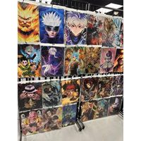 3D Lentiküler Anime Çevirmeli Poster Anime Karakter Posteri 3D Lentiküler Posterler Plastik El Sanatları Posteri Duvar Sanatı Ev Dekorasyonu için