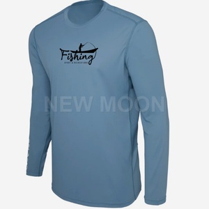 Camiseta de Pesca Personalizada de Verano, de Poliéster Suave, Transpirable, Anti-UV, de Manga Larga, de Secado Rápido, Ropa de Pesca Profesional - Product Image 1
