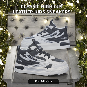 China Factory Direct Supply Unisex Teenage High Cut Leather Kids Casual <strong>Shoes</strong> Anti-Odor Digital Printing Classic Design All - Product Image 6