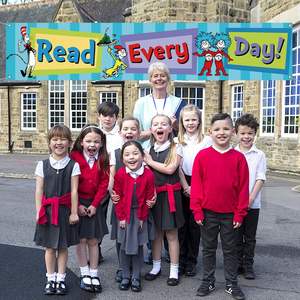 Bandera Decorativa con Temática <span class=keywords><strong>de</strong></span> Lectura del Dr. Seuss, para Leer Todos los Días, Decoración para Cuarto <span class=keywords><strong>de</strong></span> Niños, Escuela, Biblioteca, Jardín, Exterior - Product Image 5