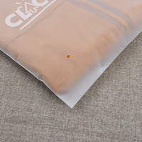 Sac Zippé Givré Personnalisé Vente Chaude pour T-shirts Imprimés avec Logo – Sacs d'Emballage Plastique Givrés à Fermeture Éclair pour Vêtements