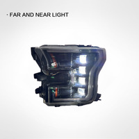 Ensemble de phares à LED avec 4 lentilles de projecteur et feux de jour (DRL) pour Ford F150 2015 2016 2017, pare-chocs avant, phare, kit de carrosserie extérieure