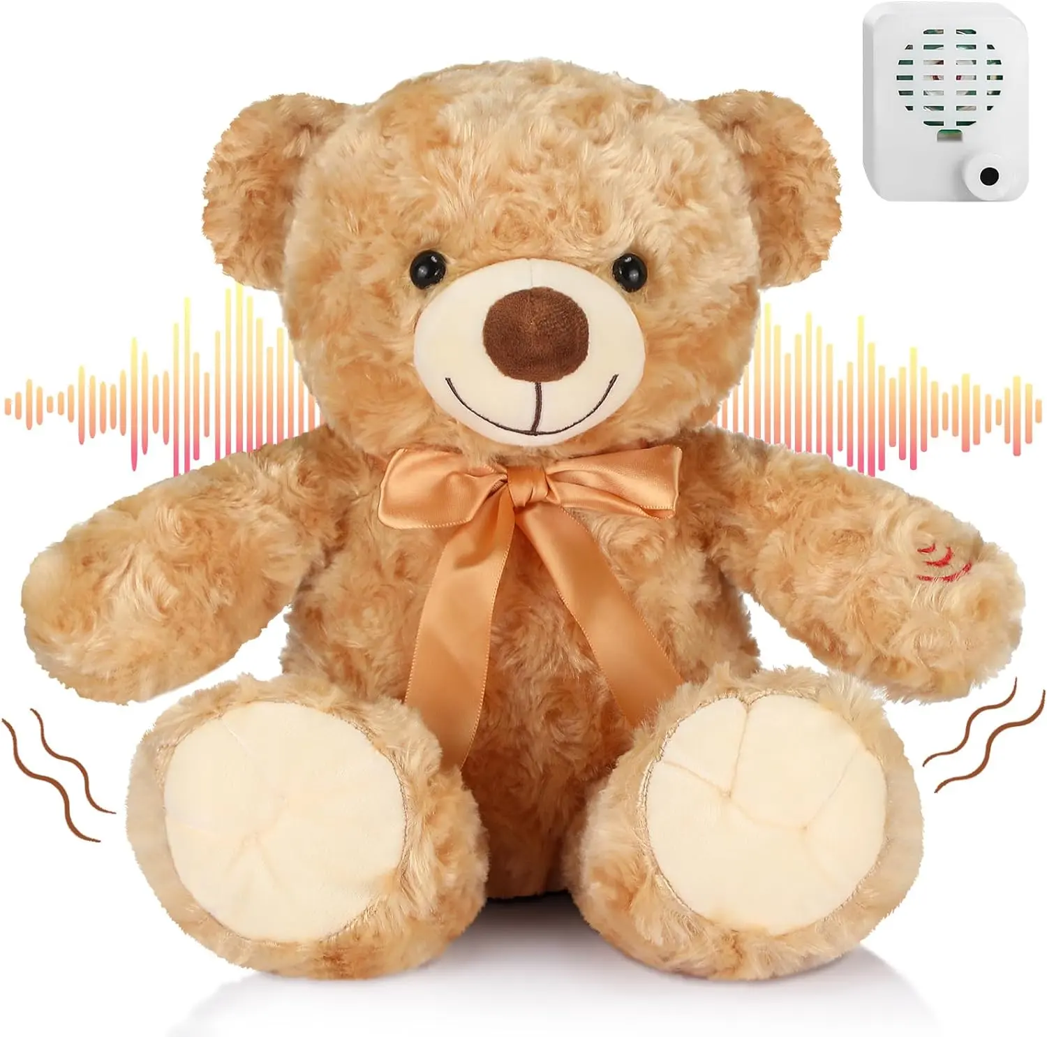 نموذج دمية الدب اللطيف المتحدث الذي يُخرج من المصنع، وحدة تسجيل الصوت في 90 ثانية للحمليات المحشوة