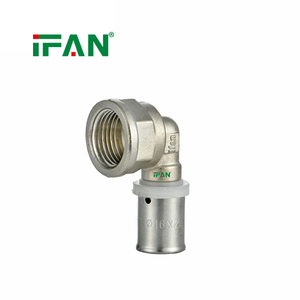 IFAN Raccord en T mâle forgé CW617n, couleur argenté jaune blanc, haute qualité, en cuivre, pour PEX <span class=keywords><strong>multicouche</strong></span> et PERT, raccord à sertir pour la <span class=keywords><strong>plomberie</strong></span> - Product Image 3