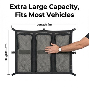 Redes ajustables para equipaje de coche, organizador de almacenamiento para maletero de coche - Product Image 3