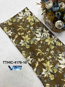 Vêtements de mode vietnamienne, robes élégantes, tissu imprimé texturé, 100% polyester (tissu jacquard) - Product Image 6