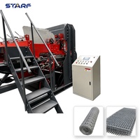 Machine de soudage automatique de précision à servomoteur pour treillis métallique, fil de 3-6 mm, 2500 mm, contrôle PLC haute précision STARF