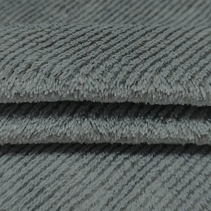 Comprar tecido de veludo online tecido de flanela 100% poliéster para o inverno tecido de flanela macio de pelúcia com fio AB