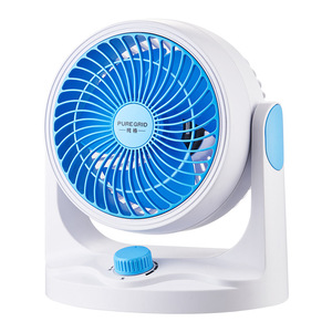 Portable Turbine Air Circulator <b>Fan</b> Sky Blue Ac Motor Tabletop Silent For Home Office Student Dormitory - Product Image 2
