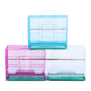 Bulk Supplier Small Pet Cages Bird Parrot Breeding Cages with Metal Wire