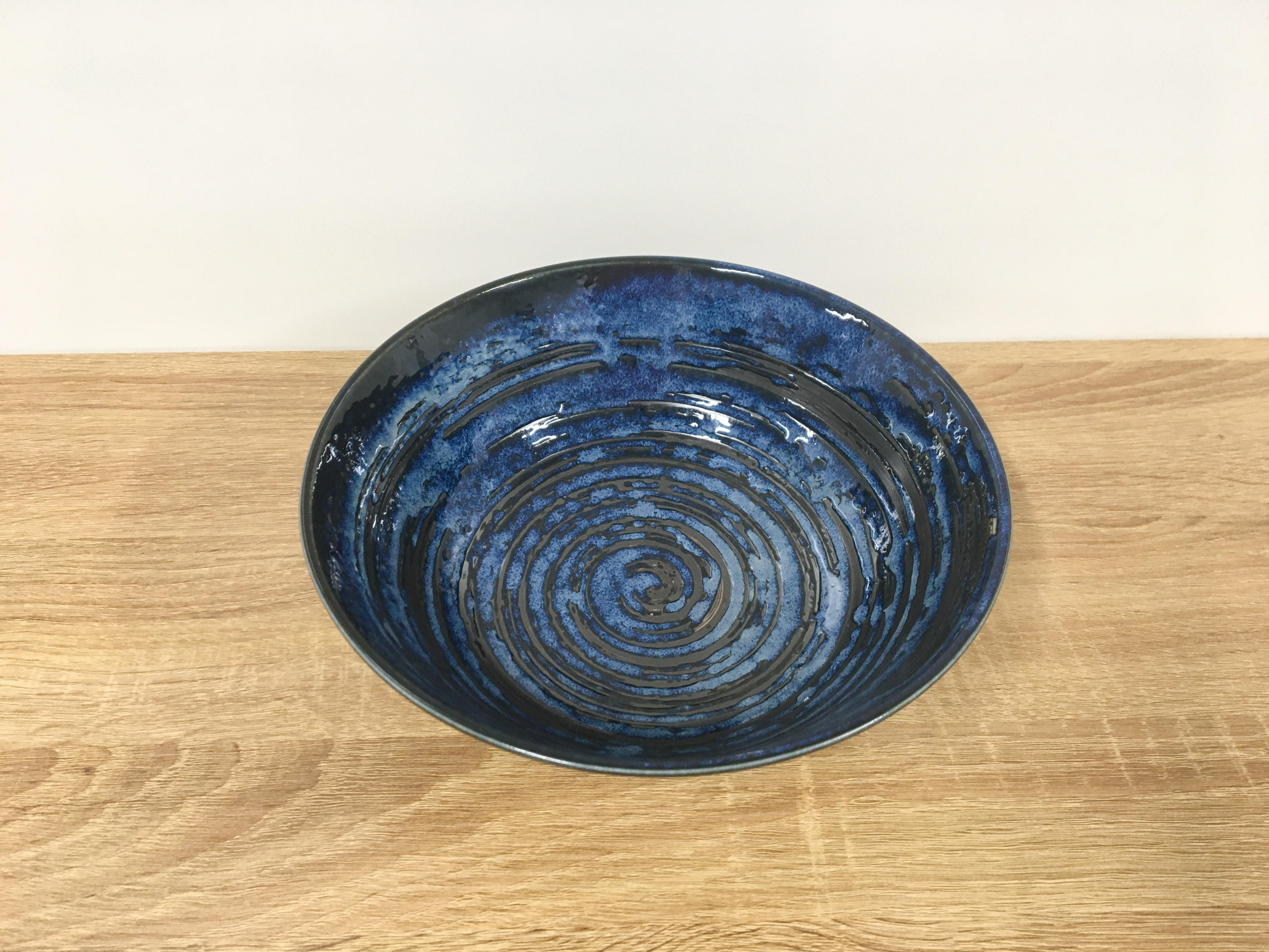 Blue and Black Spiral