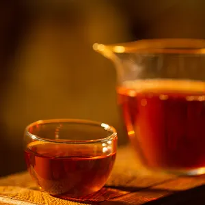China Herbal Fat Reduce Detox Slimming Tea Fermented Dark Natural Puer fermented Tea Leaves Mellow Loose Leaf Tea
