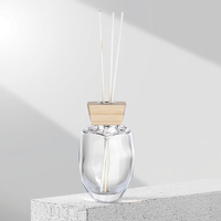 Bouteilles de diffuseur de parfum personnalisées en usine, 50 ml, 300 ml, vides, écologiques, durables, avec bouchon en bois, couleur et logo personnalisés