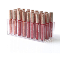 Organisateur de cosmétiques transparent en acrylique lavable grande capacité, support de rangement et présentoir à rouges à lèvres et maquillage