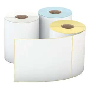 Adhesive Paper Custom Stickers Roll Direct 4x6 Thermal Labels sticker roll 100x150 Shipping Labels Printer Barcode Labels Roll