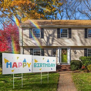 Nhựa <span class=keywords><strong>PP</strong></span> Hội Đồng Quản trị tấm QC thương hiệu tùy chỉnh kích thước 2-12 mét Độ dày cắt ngoài trời Bãi Cỏ Hạnh Phúc sinh nhật nhà để xe bán hàng biển quảng cáo DLS-1 - Product Image 3