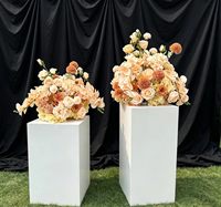 Flores Artificiales de Seda Hechas a Mano de Alta Gama, Duraderas, Realistas y Suaves, para Juegos de Mesa, Decoraciones de Boda, Navidad, Día de la Madre