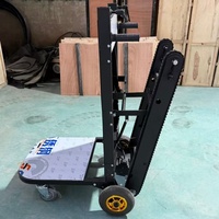 Chariot électrique pliable pour la montée d'escaliers, destiné au transport de charges de ciment dans la logistique et l'entrepôt