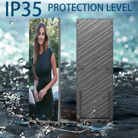 Écran publicitaire LED mobile d'intérieur/extérieur P1.8-P2.5 avec animation, tailles personnalisées, indice de protection IP43, garantie de 3 ans