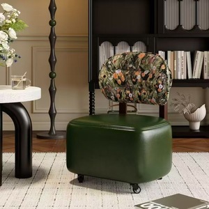 Taburete giratorio de 360 ° con 4 ruedas silenciosas-<span class=keywords><strong>Silla</strong></span> de aprendizaje multifuncional para niños/Taburete de sofá perezoso para sala de estar - Product Image 3