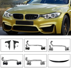 Para BMW Serie 4 M4: Parachoques Delanteros y Traseros Grandes Personalizados con Salida de Escape Cuádruple, Faldones Laterales, Nuevo Estado, Marca ZSXQ357 - Product Image 3