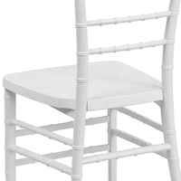 Chaises Chivari en résine blanche de mariage Chiavari avec coussin pour banquet de haute qualité