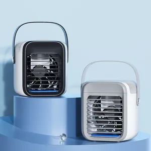 Imycoo mini ar condicionado recarregável, venda direta, atacado, 300ml, tanque de água, pequeno, refrigerador de ar com luzes led