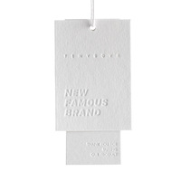 Étiquettes de vêtements haut de gamme avec logo personnalisé pour vêtements et chaussures - Papier écologique - Forme et taille personnalisées