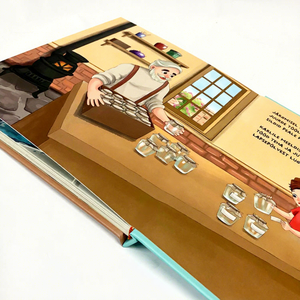 Directement de l'usine |   Impression sur demande personnalisée |   Livres cartonnés colorés de haute qualité, reliés cousus, avec couverture plastifiée, pour <span class=keywords><strong>histoires</strong></span> illustrées - Product Image 2